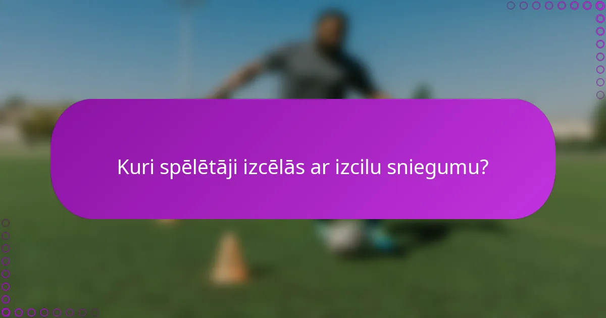 Kuri spēlētāji izcēlās ar izcilu sniegumu?